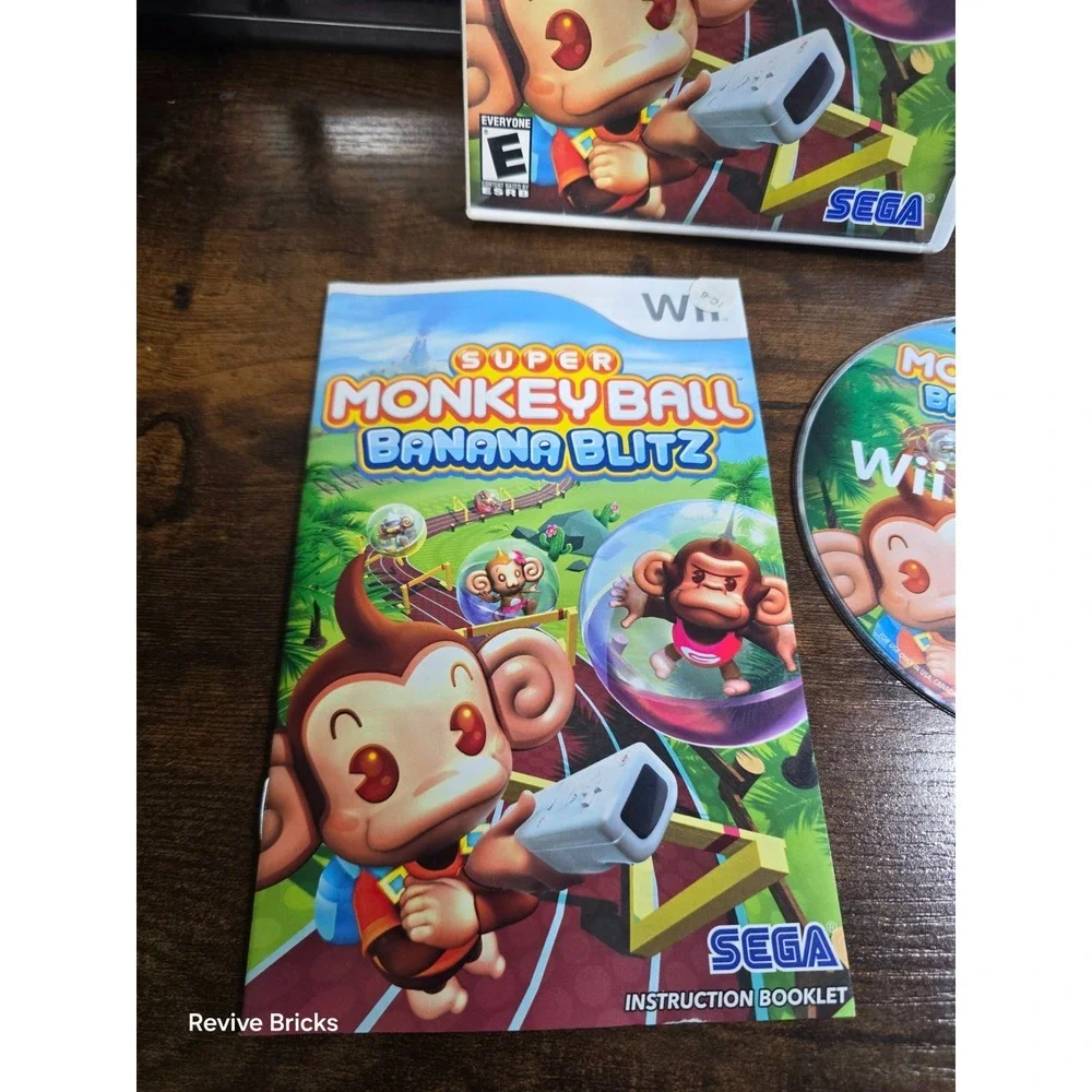Super Monkey Ball: Banana Blitz (Nintendo Wii, 2006) CIB Complete Tested Working
